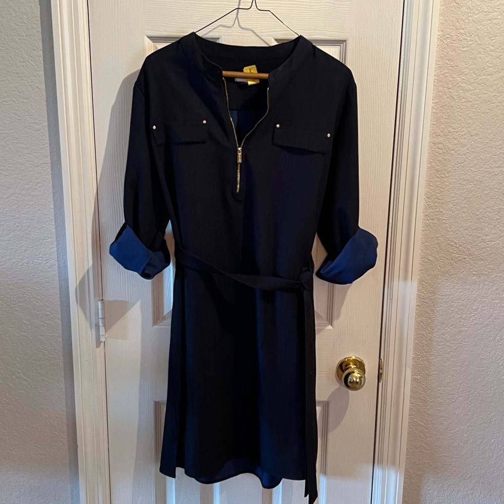Super cute navy blue Calvin Klein dress! No flaws! Size 12